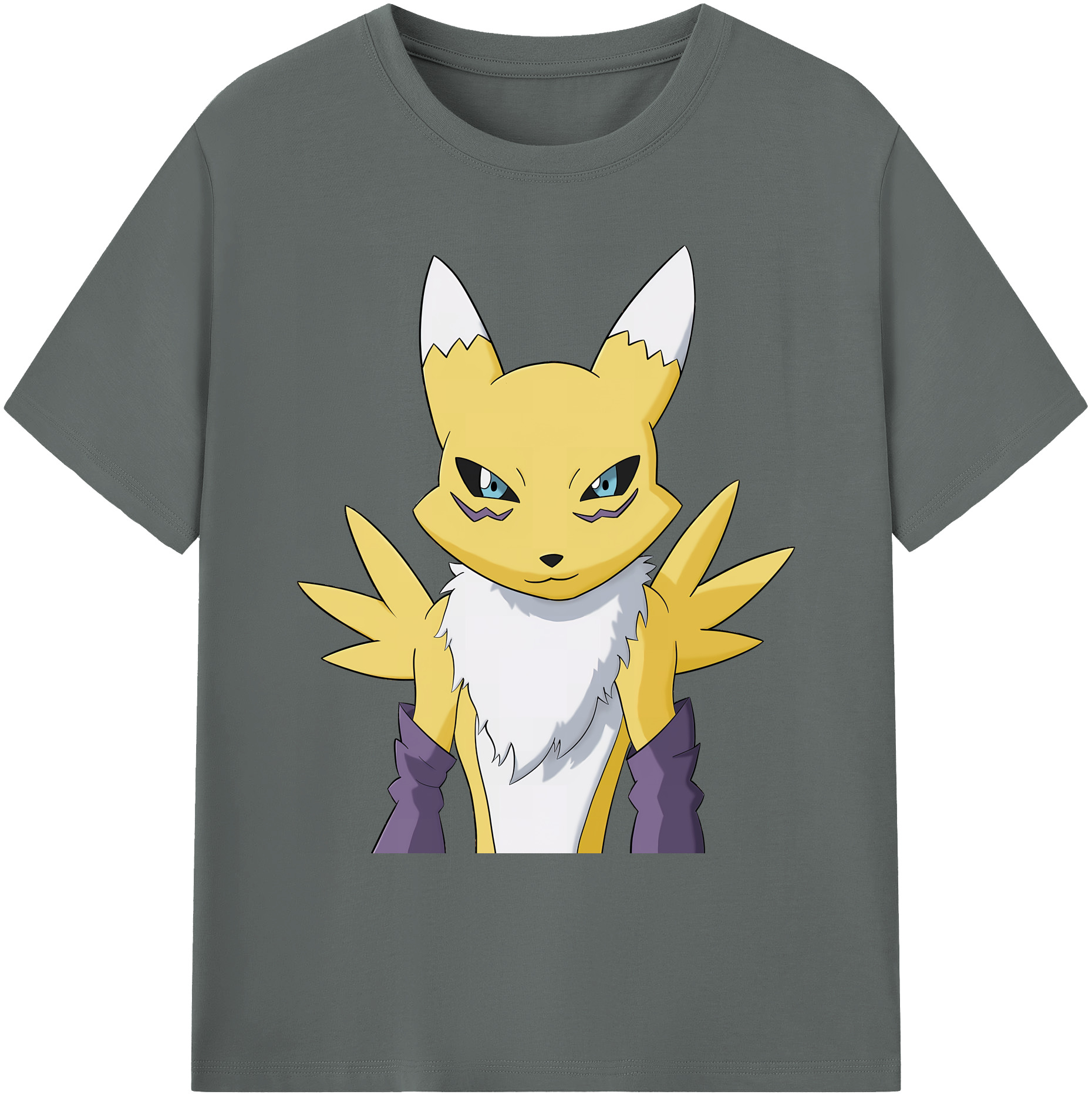 （画像用） Digimon デジタルモンスター/デジモン 綿100％ メンズ半袖Tシャツ｜肌触りやわらか＆通気性